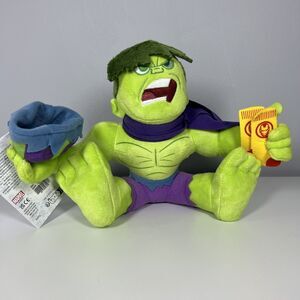 Marvel Holiday Hulk With Iron Man Socks! Plush Disney 9” With Tags! NEW